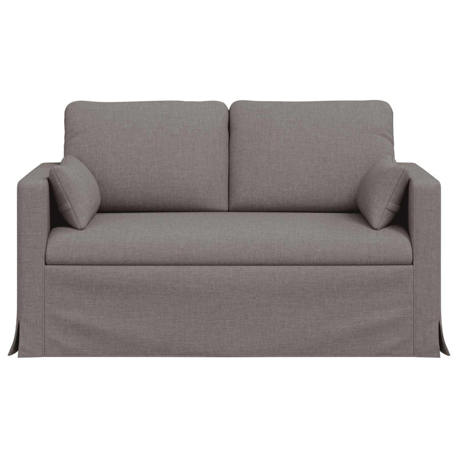Bank Taupe 138 x 78 x 80 cm Metaal