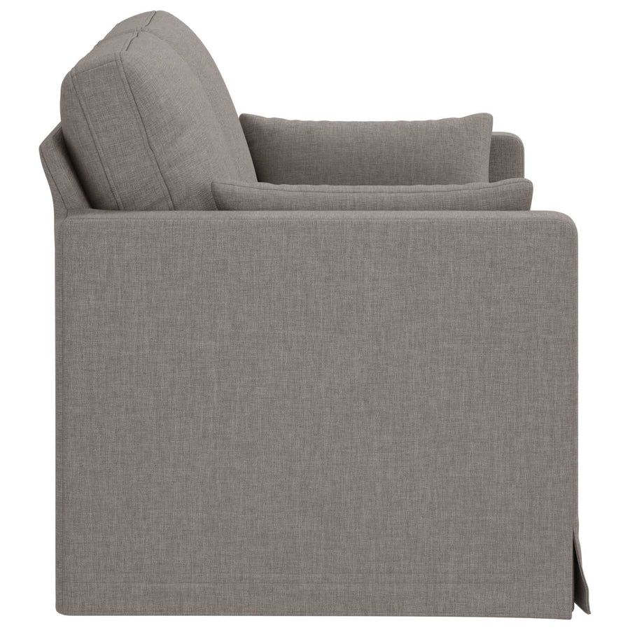 Bank Taupe 138 x 78 x 80 cm Metaal