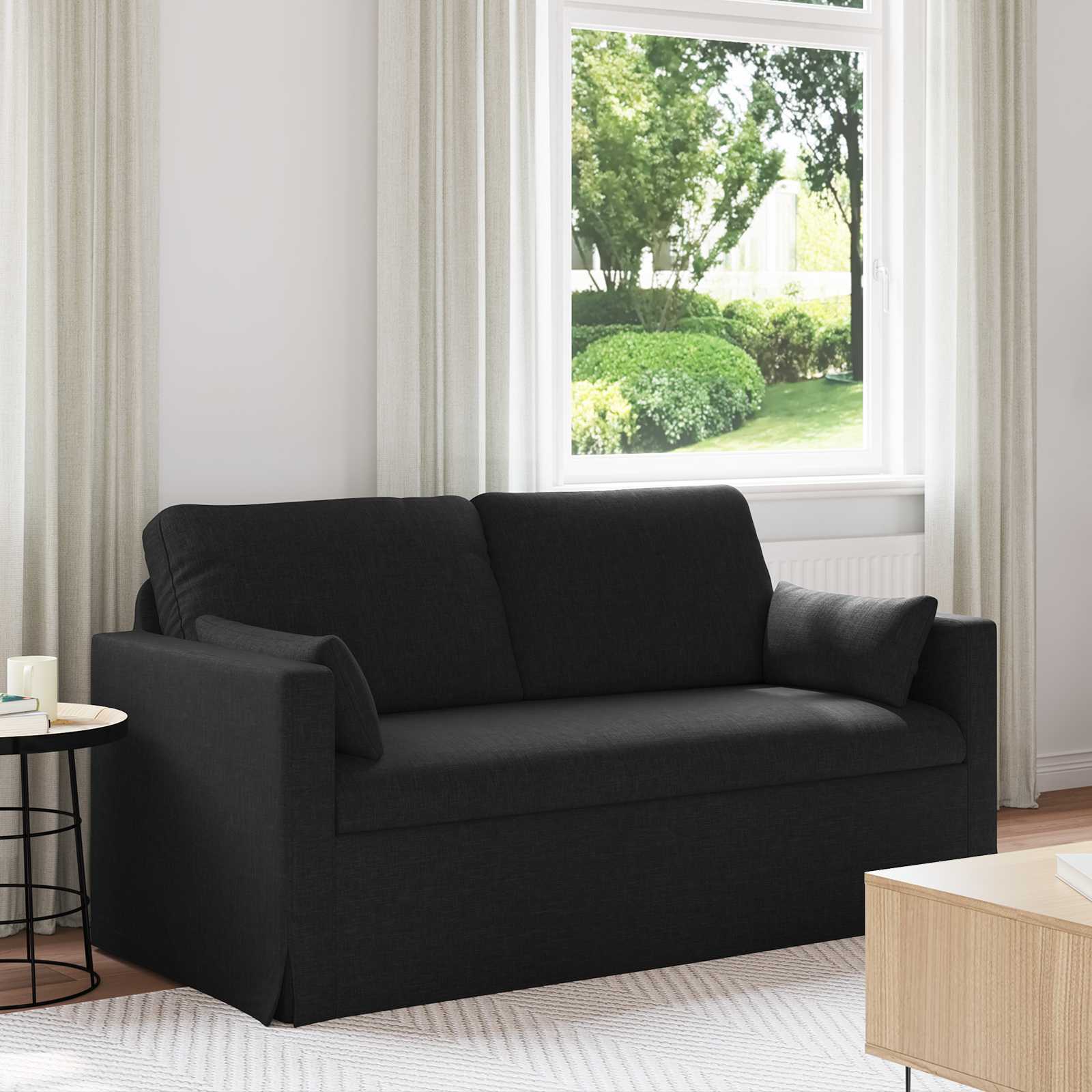 Bank Zwart 160 x 78 x 80 cm Metaal