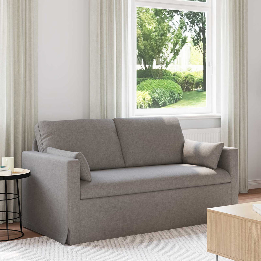 Bank Taupe 159 x 78 x 80 cm Metaal