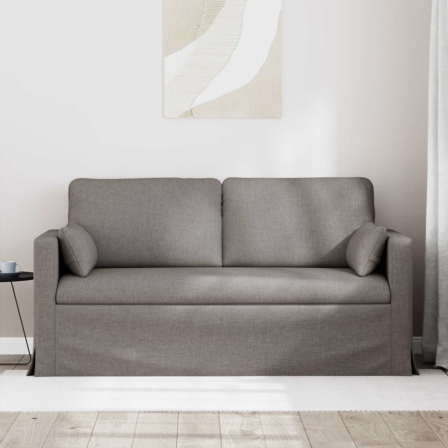Bank Taupe 159 x 78 x 80 cm Metaal