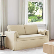 Bank crème 158x78x80 cm stof