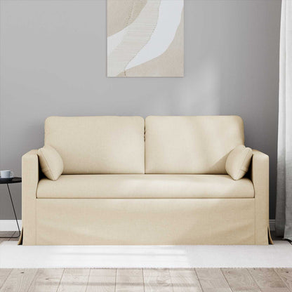 Bank Crème 159 x 78 x 80 cm Metaal