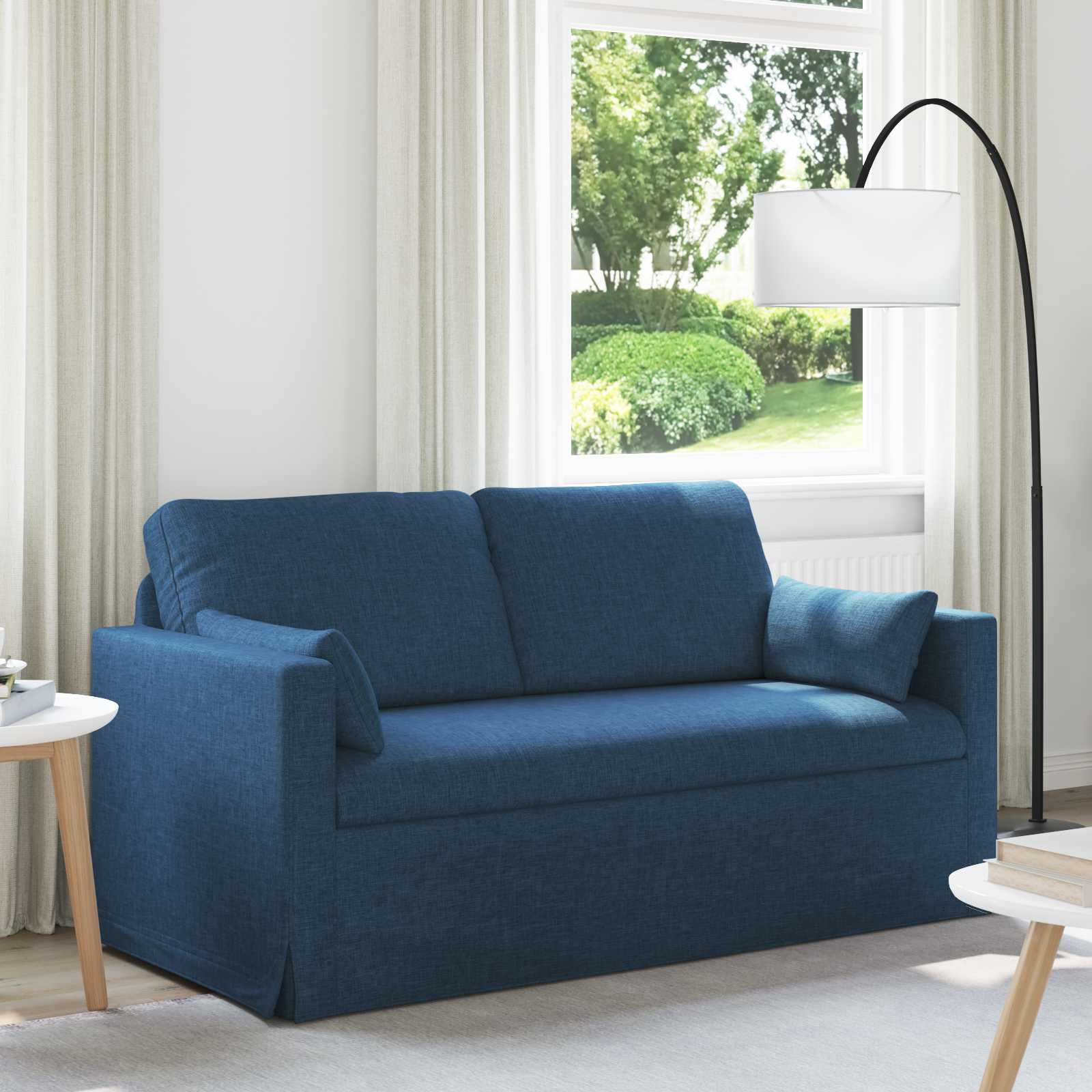 Bank Blauw 158 x 78 x 80 cm Metaal