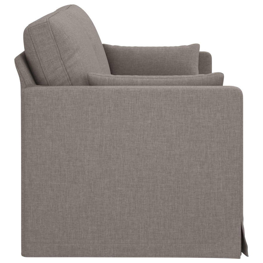 Bank Taupe 198 x 78 x 80 cm Metaal