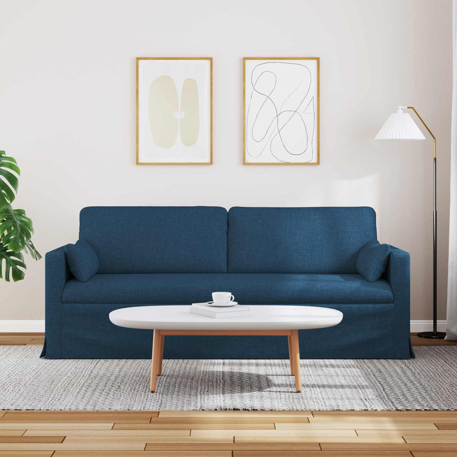 Bank 180cm Blauw Metaal