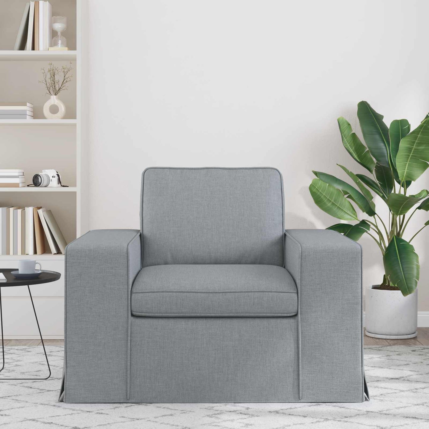 Bank Lichtgrijs 102 x 80 x 82 cm Metaal