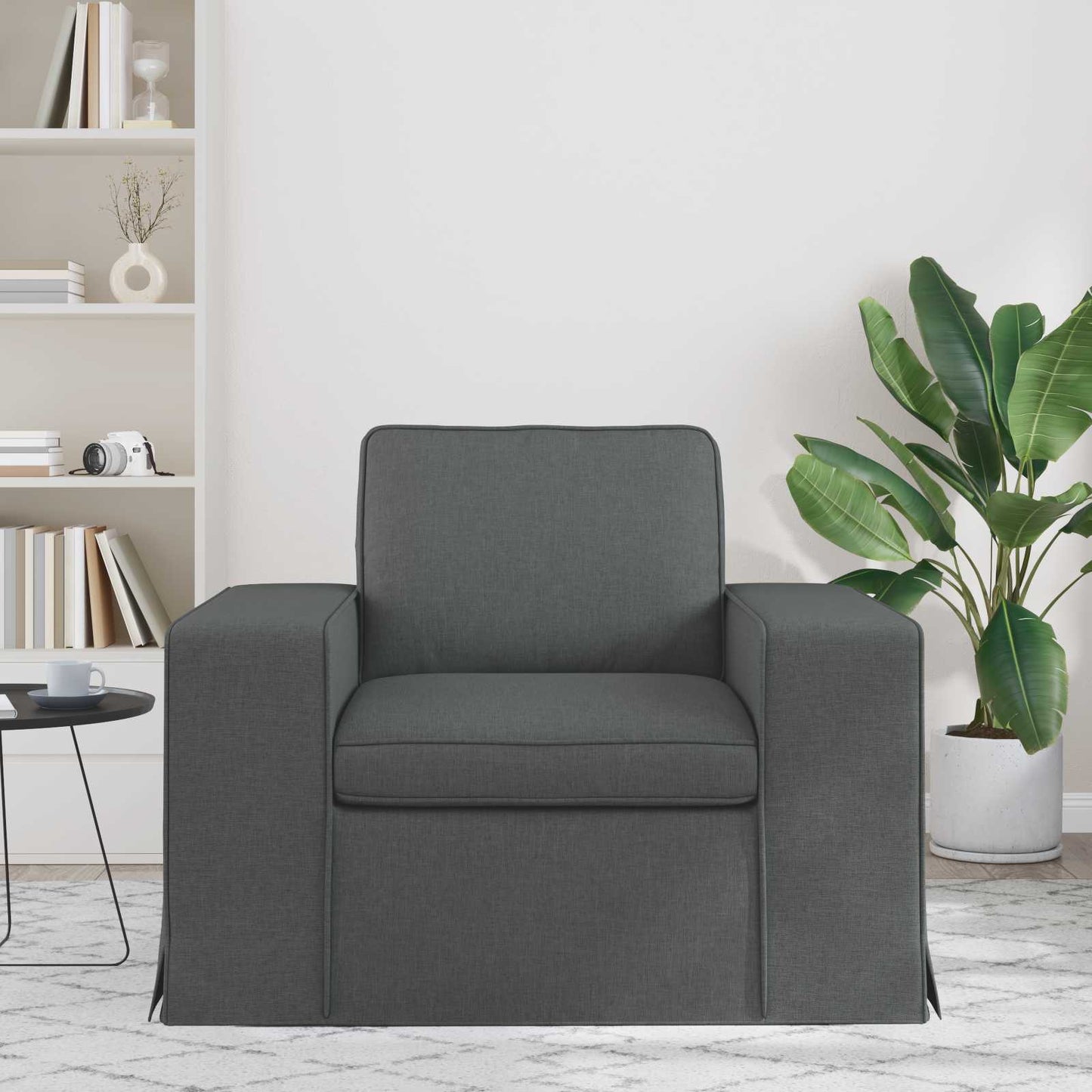 Bank Donkergrijs 102 x 80 x 82 cm Metaal