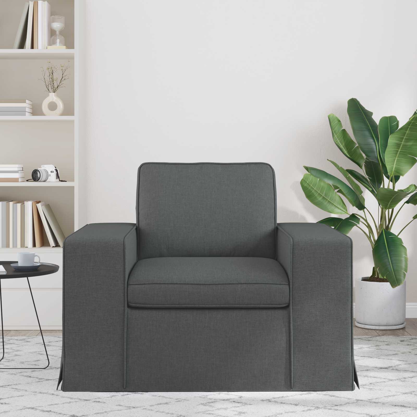 Bank Donkergrijs 102 x 80 x 82 cm Metaal