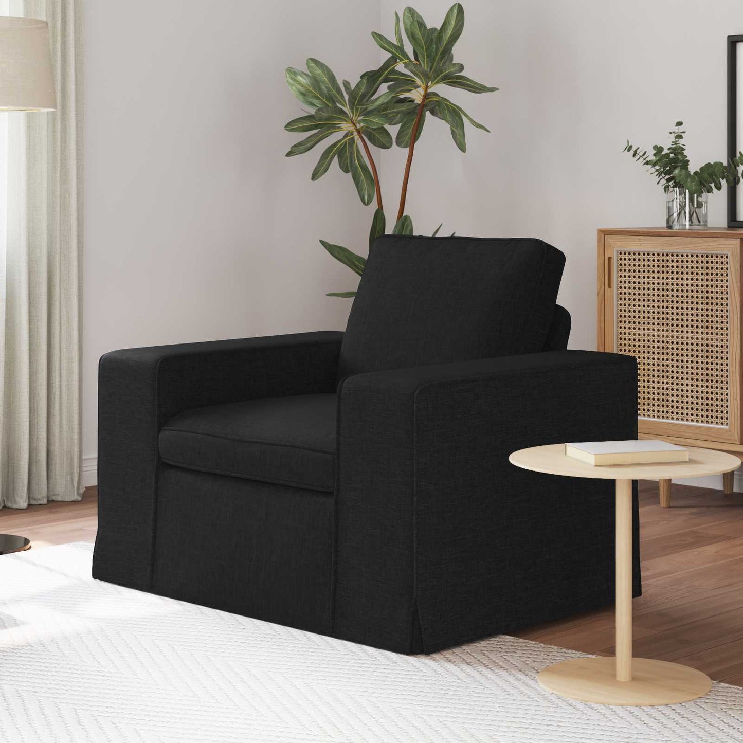 Bank Zwart 102 x 80 x 82 cm Metaal