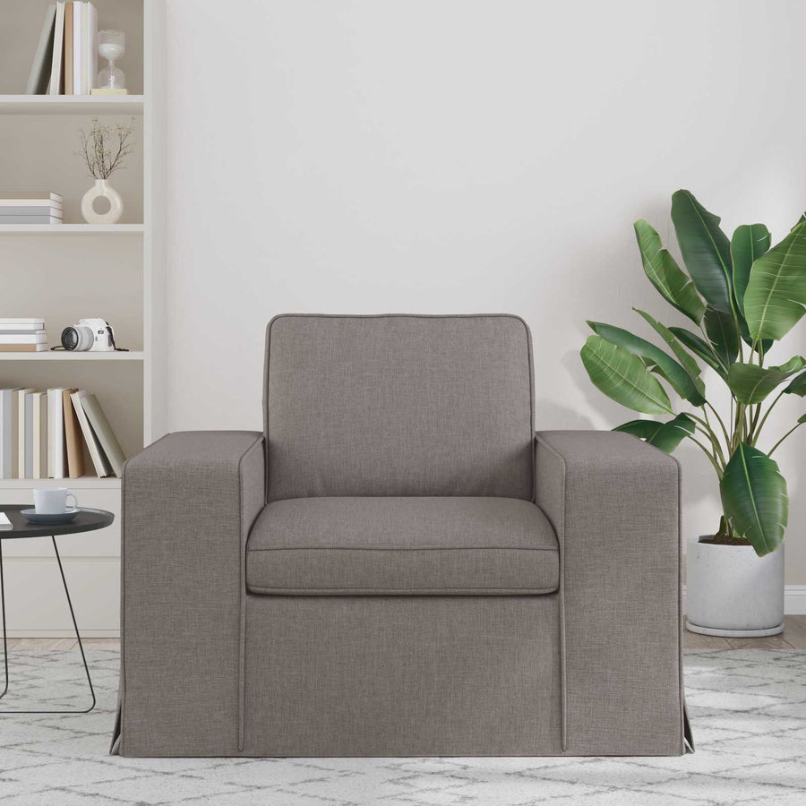 Bank Taupe 102 x 80 x 82 cm Metaal