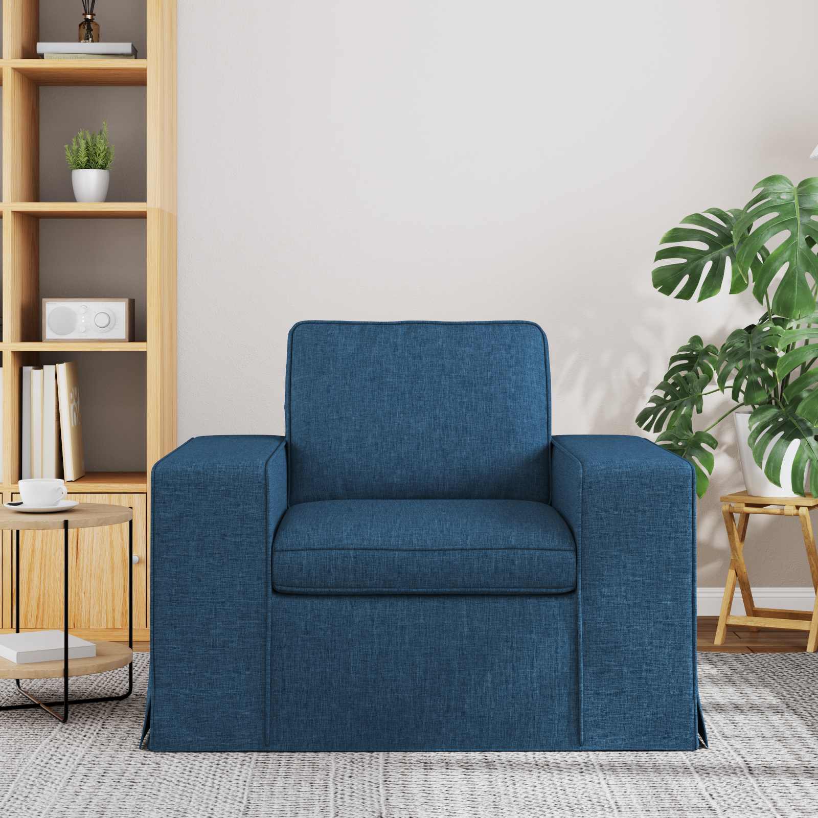 Bank Blauw 102 x 80 x 82 cm Metaal