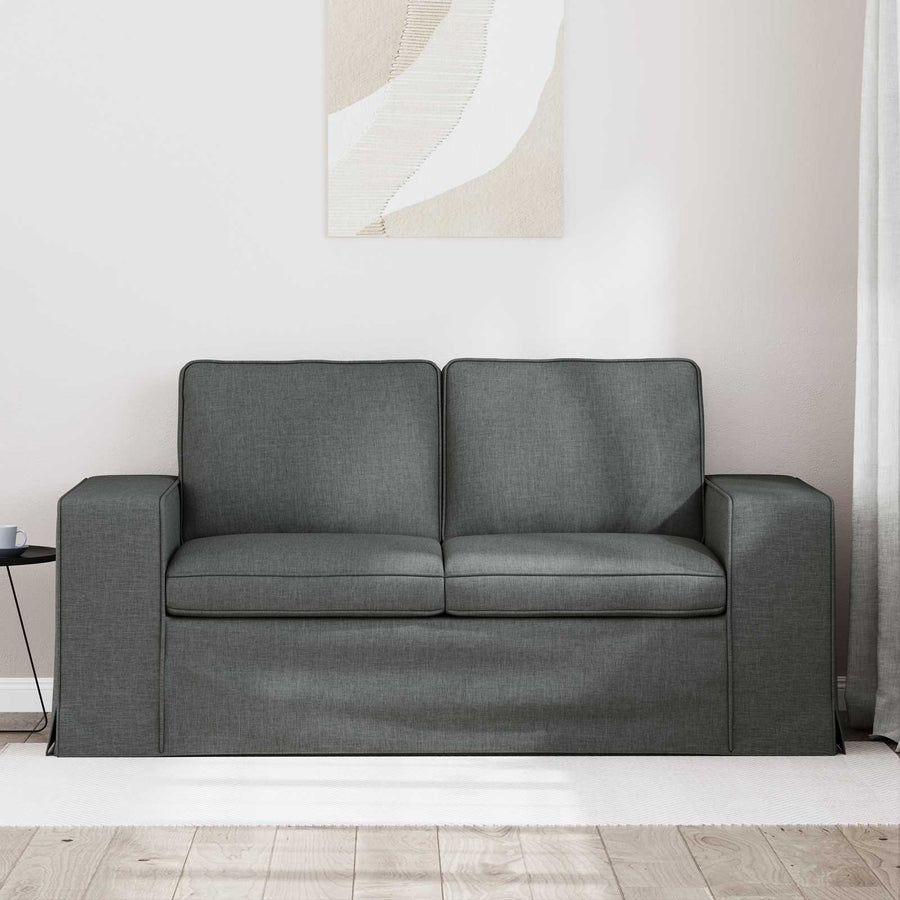 Bank Donkergrijs 162 x 80 x 82 cm Metaal