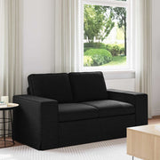 Bank zwart 162x80x82 cm stof