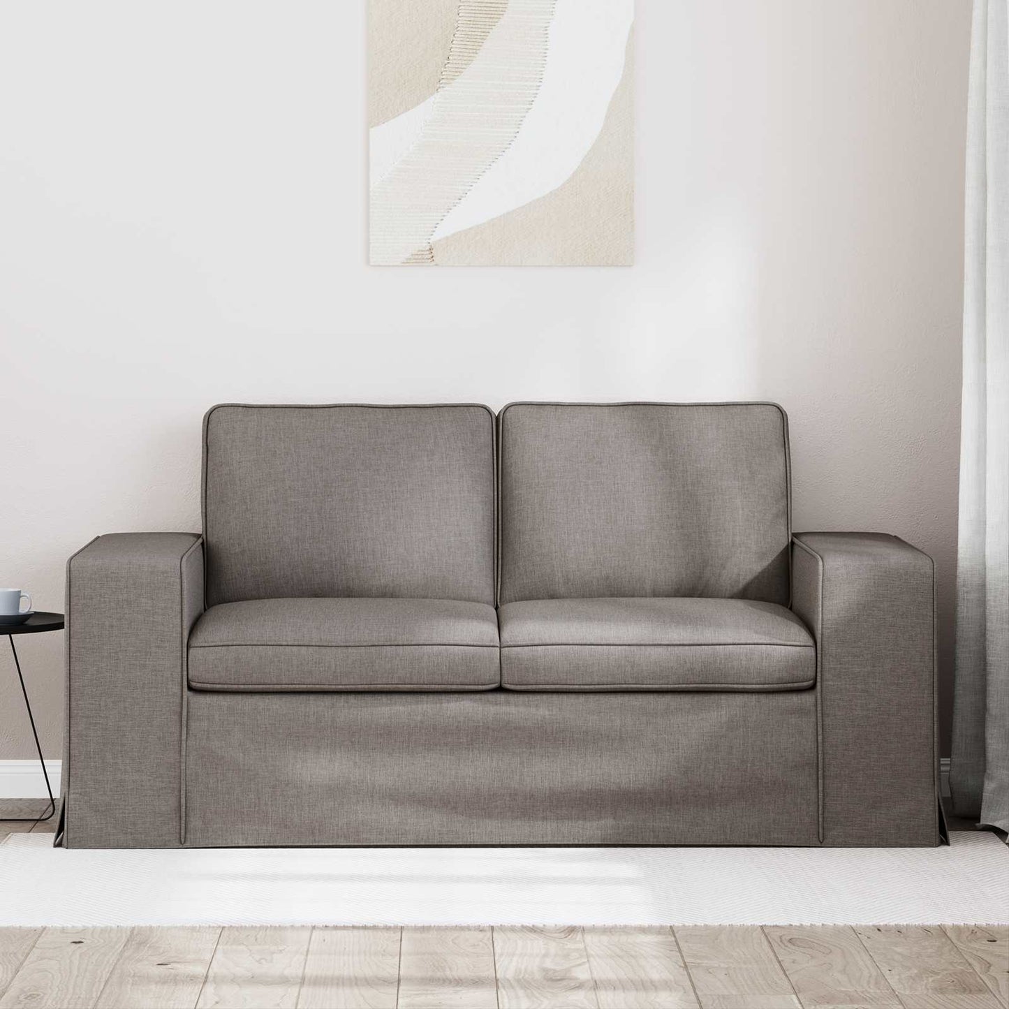 Bank Taupe 162 x 80 x 82 cm Metaal
