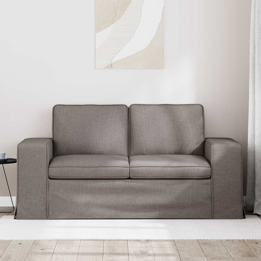 Bank Taupe 162 x 80 x 82 cm Metaal