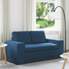 Bank blauw 162x80x82 cm stof