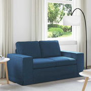 Bank blauw 162x80x82 cm stof