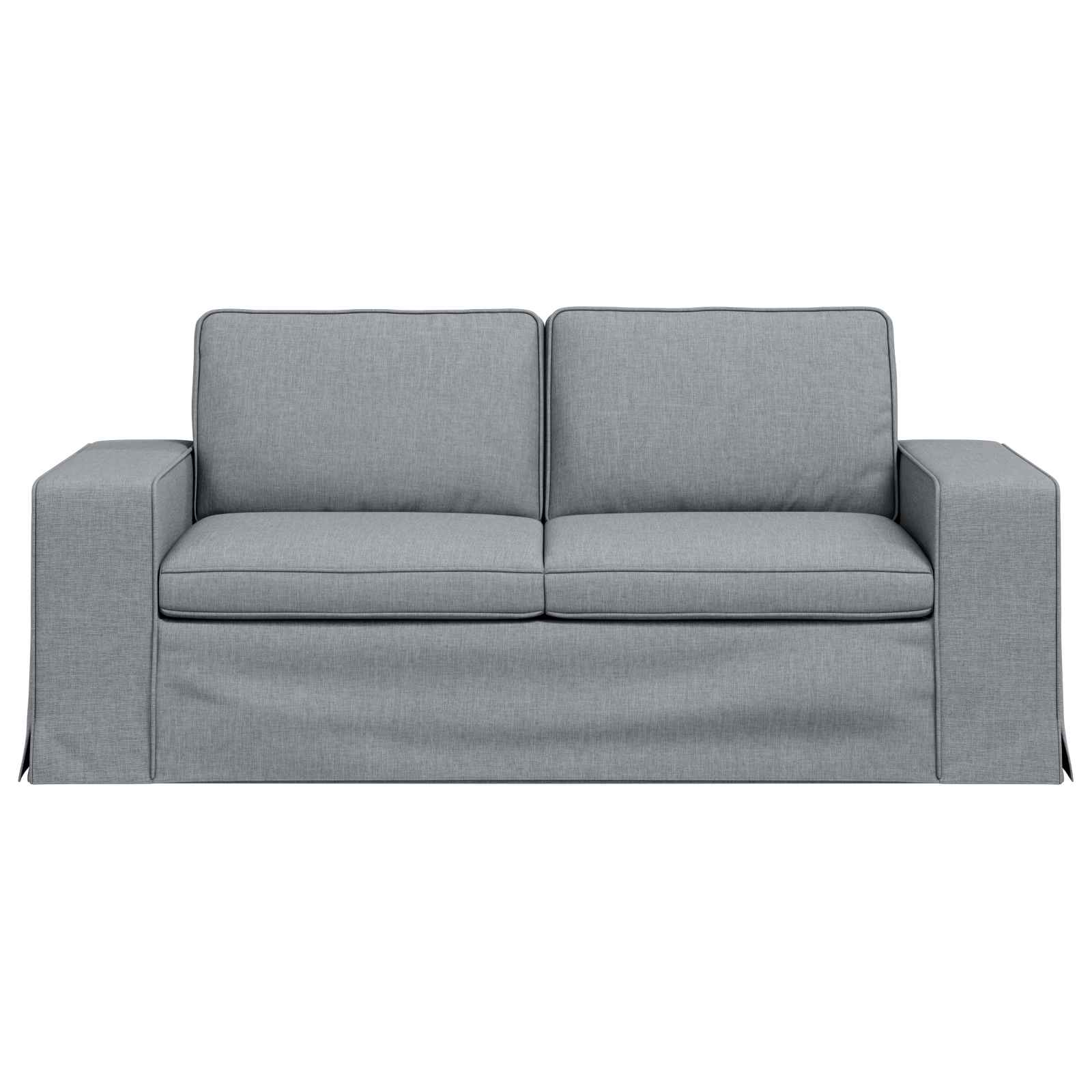 Bank Lichtgrijs 182 x 80 x 82 cm Metaal