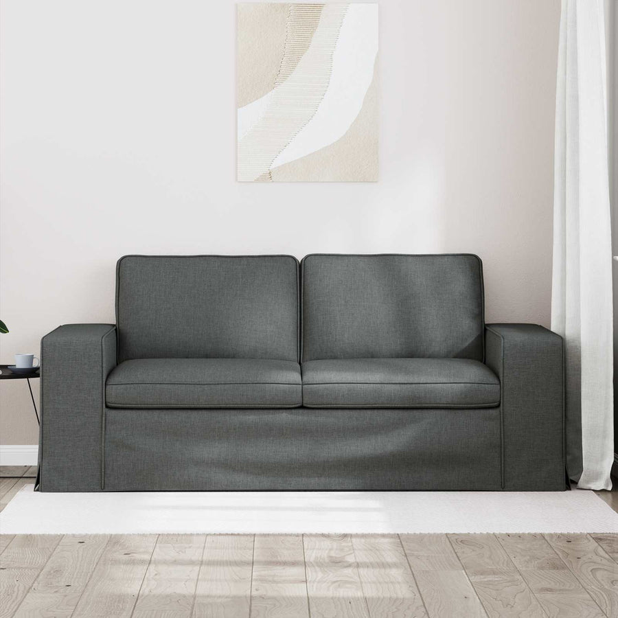 Bank Donkergrijs 182 x 80 x 82 cm Metaal