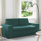Bank donkergroen 182x80x82 cm stof