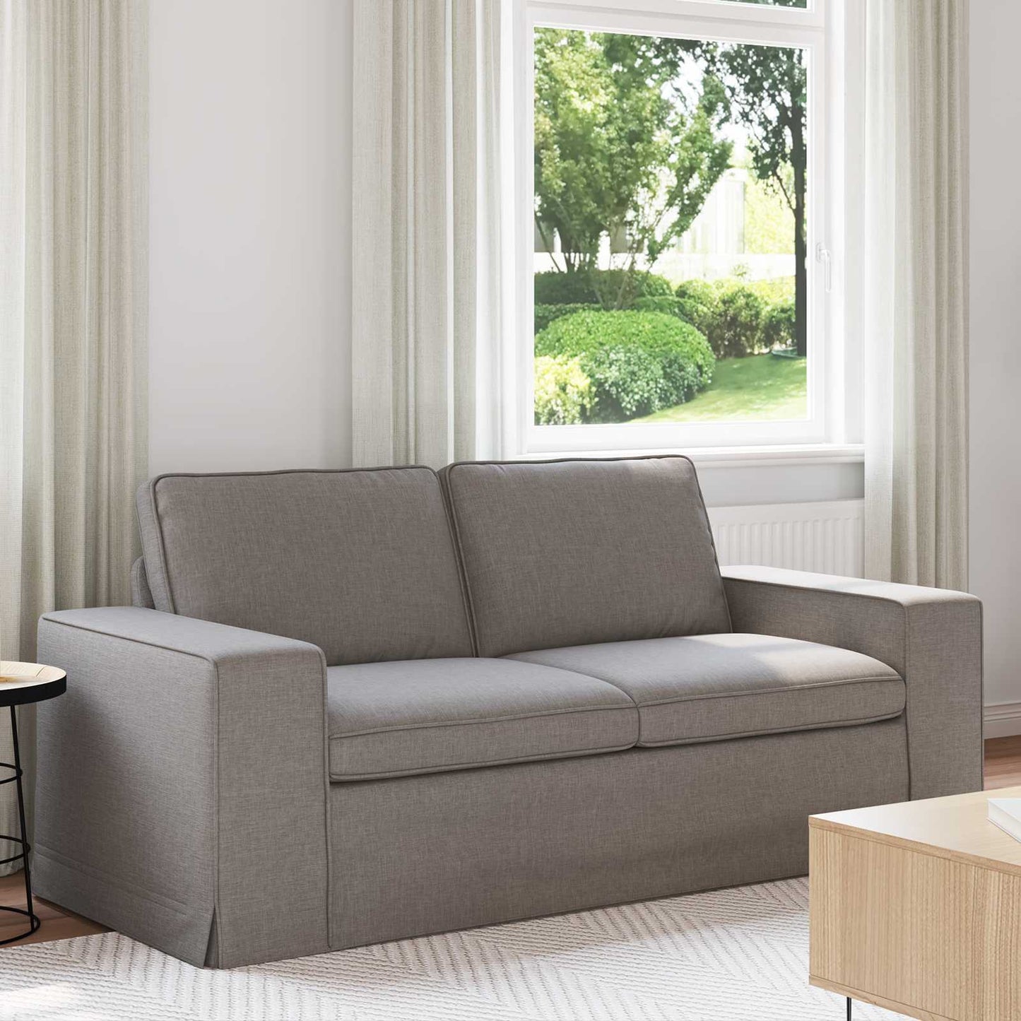 Bank Taupe 182 x 80 x 82 cm Metaal
