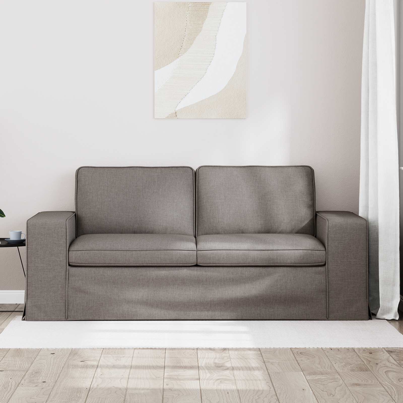 Bank Taupe 182 x 80 x 82 cm Metaal