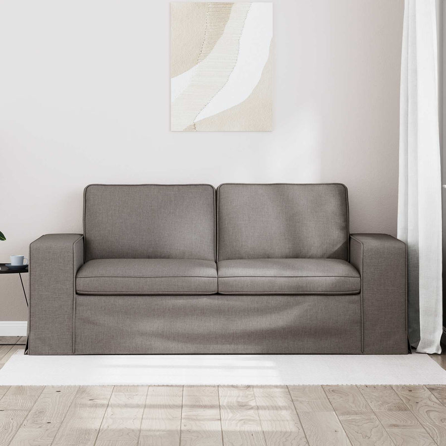 Bank Taupe 182 x 80 x 82 cm Metaal