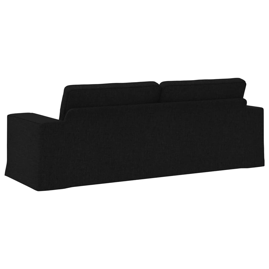 Bank Zwart 222 x 80 x 82 cm Metaal