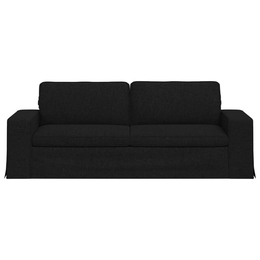 Bank Zwart 222 x 80 x 82 cm Metaal