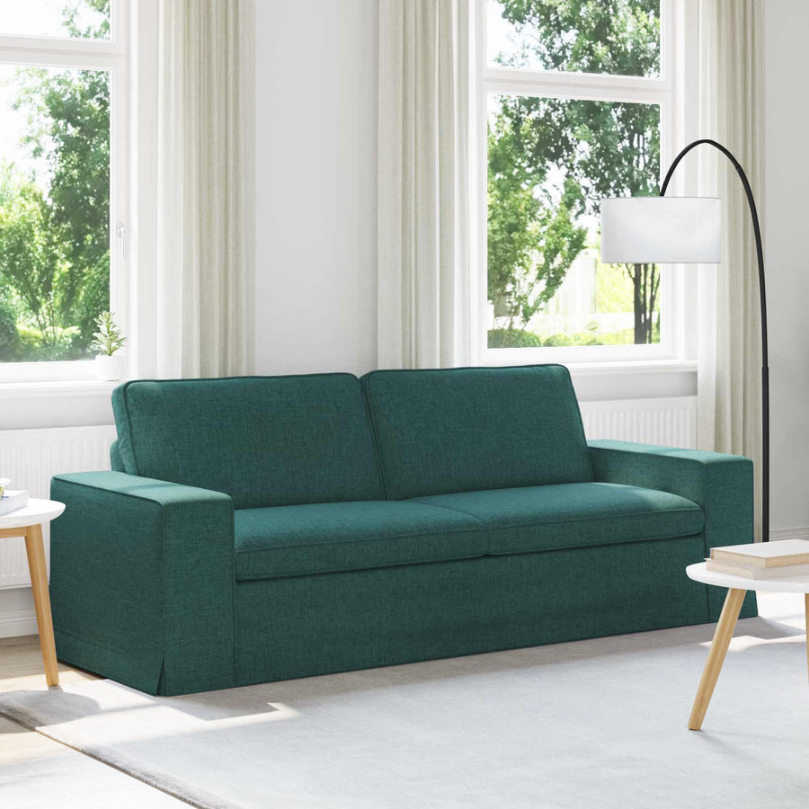 Bank Donkergroen 222 x 80 x 82 cm Metaal