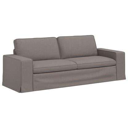 Bank Taupe 222 x 80 x 82 cm Metaal