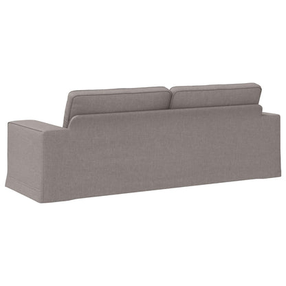 Bank Taupe 222 x 80 x 82 cm Metaal