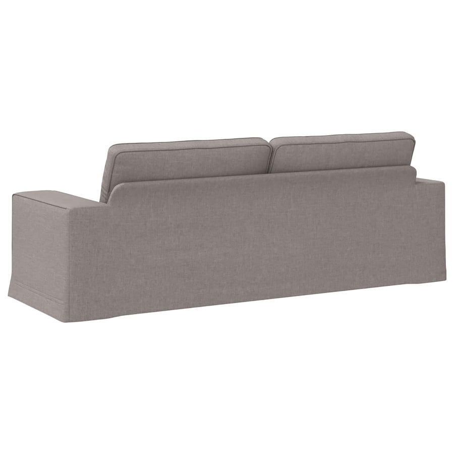 Bank Taupe 222 x 80 x 82 cm Metaal