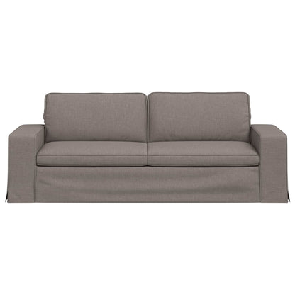 Bank Taupe 222 x 80 x 82 cm Metaal