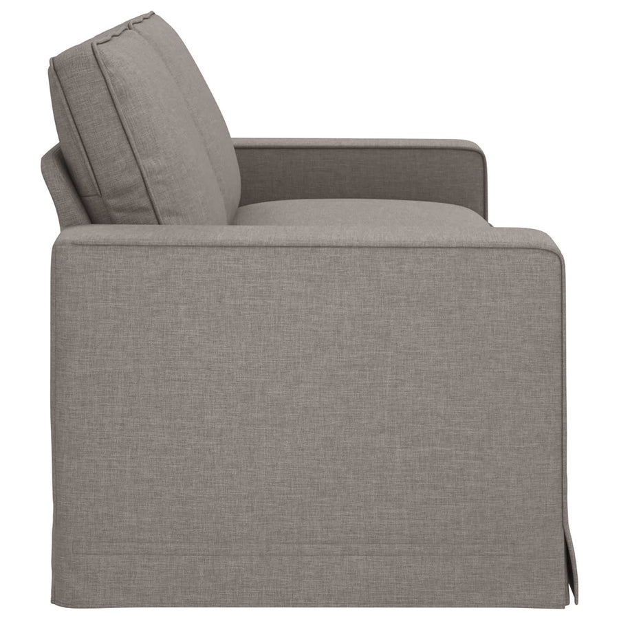 Bank Taupe 222 x 80 x 82 cm Metaal