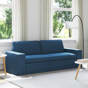 Bank blauw 222x80x82 cm stof