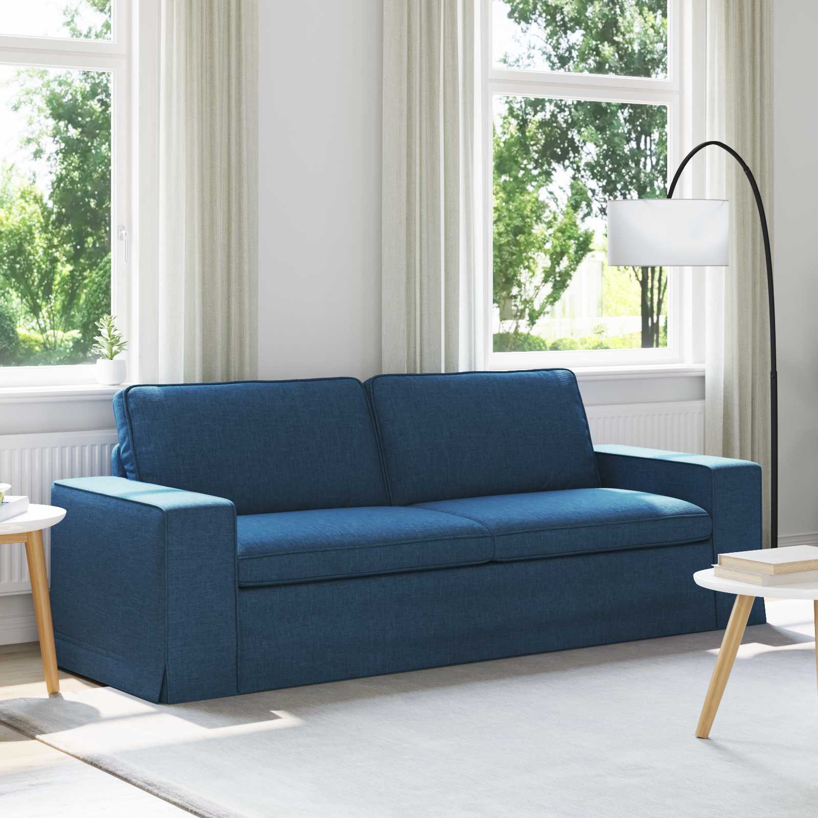 Bank Blauw 222 x 80 x 82 cm Metaal