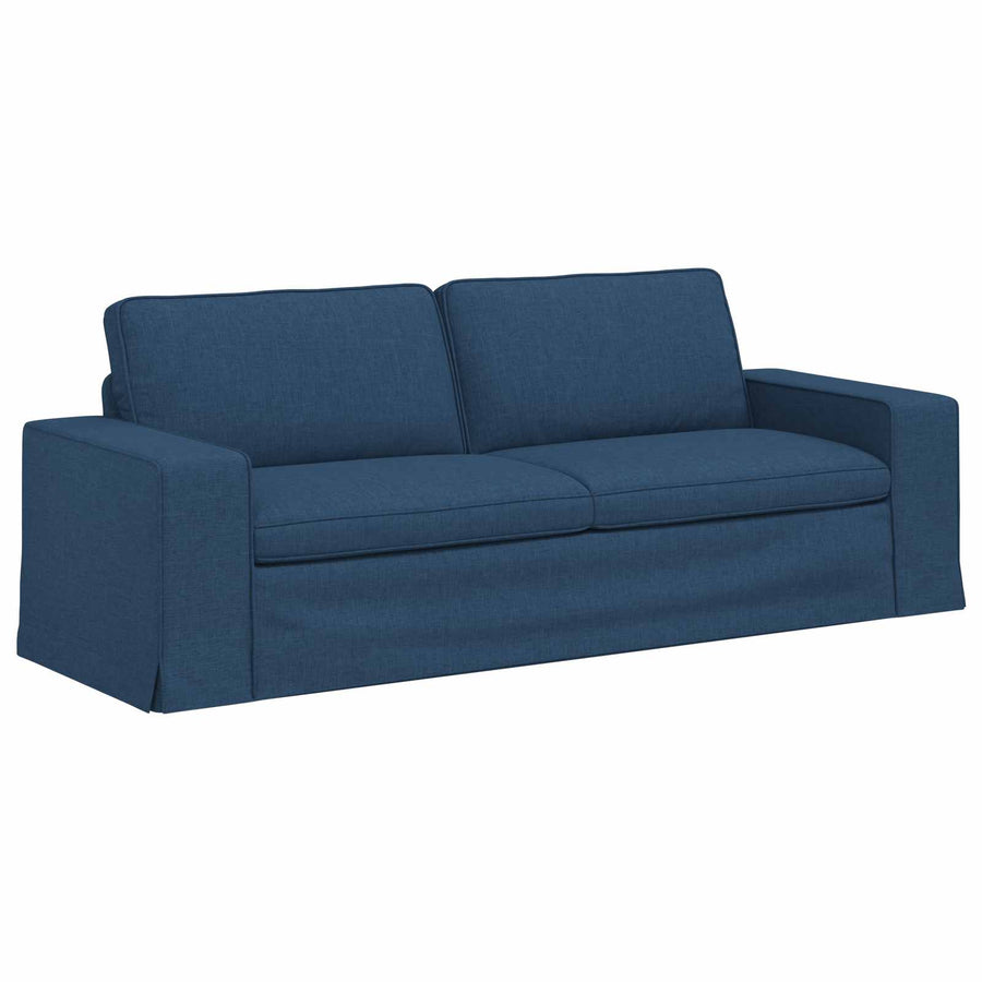 Bank Blauw 222 x 80 x 82 cm Metaal
