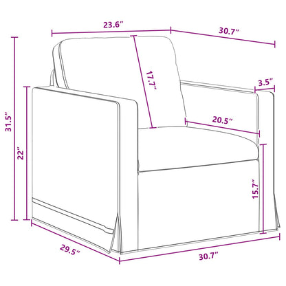 Bank Donkergrijs Totale afmetingen: 78 x 78 x 80 cm (B x D x H)