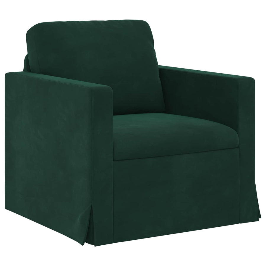Bank Donkergroen Totale afmetingen: 78 x 78 x 80 cm (B x D x H)