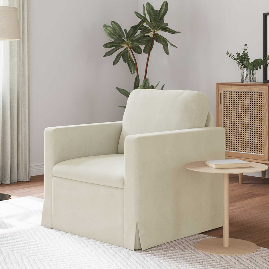 Bank Crème Totale afmetingen: 78 x 78 x 80 cm (B x D x H)