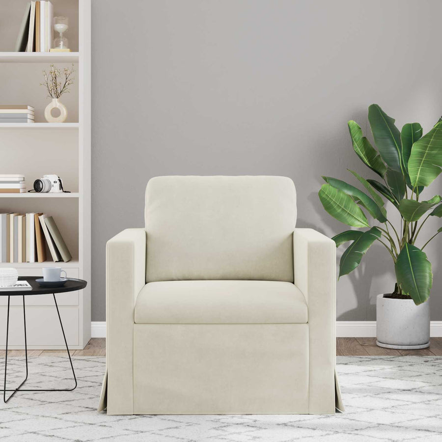 Bank Crème Totale afmetingen: 78 x 78 x 80 cm (B x D x H)