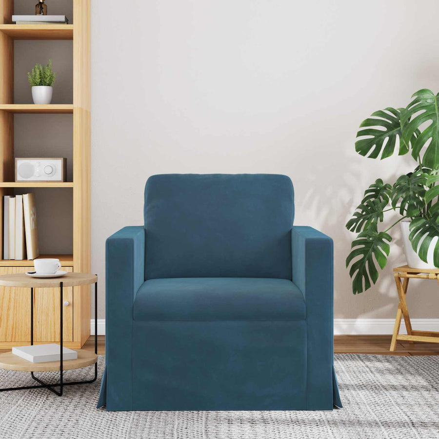 Bank Blauw Totale afmetingen: 78 x 78 x 80 cm (B x D x H)