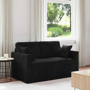 Bank 138x78x80 cm zwart fluweel