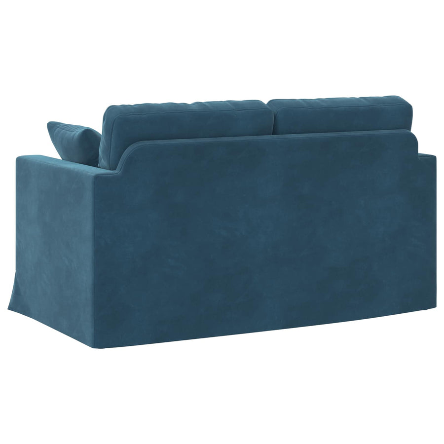Bank 120cm Blauw Metaal