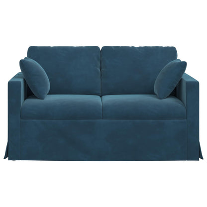 Bank 120cm Blauw Metaal
