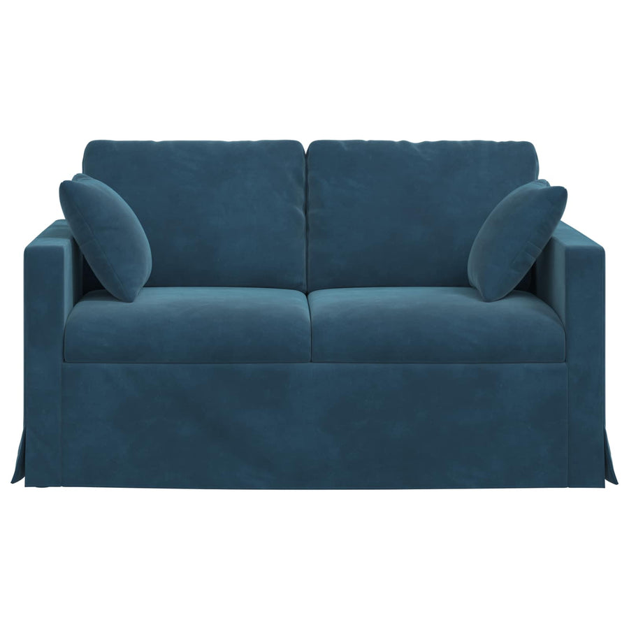 Bank 120cm Blauw Metaal