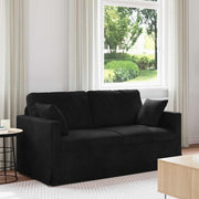 Bank zwart 158x78x80 cm fluweel