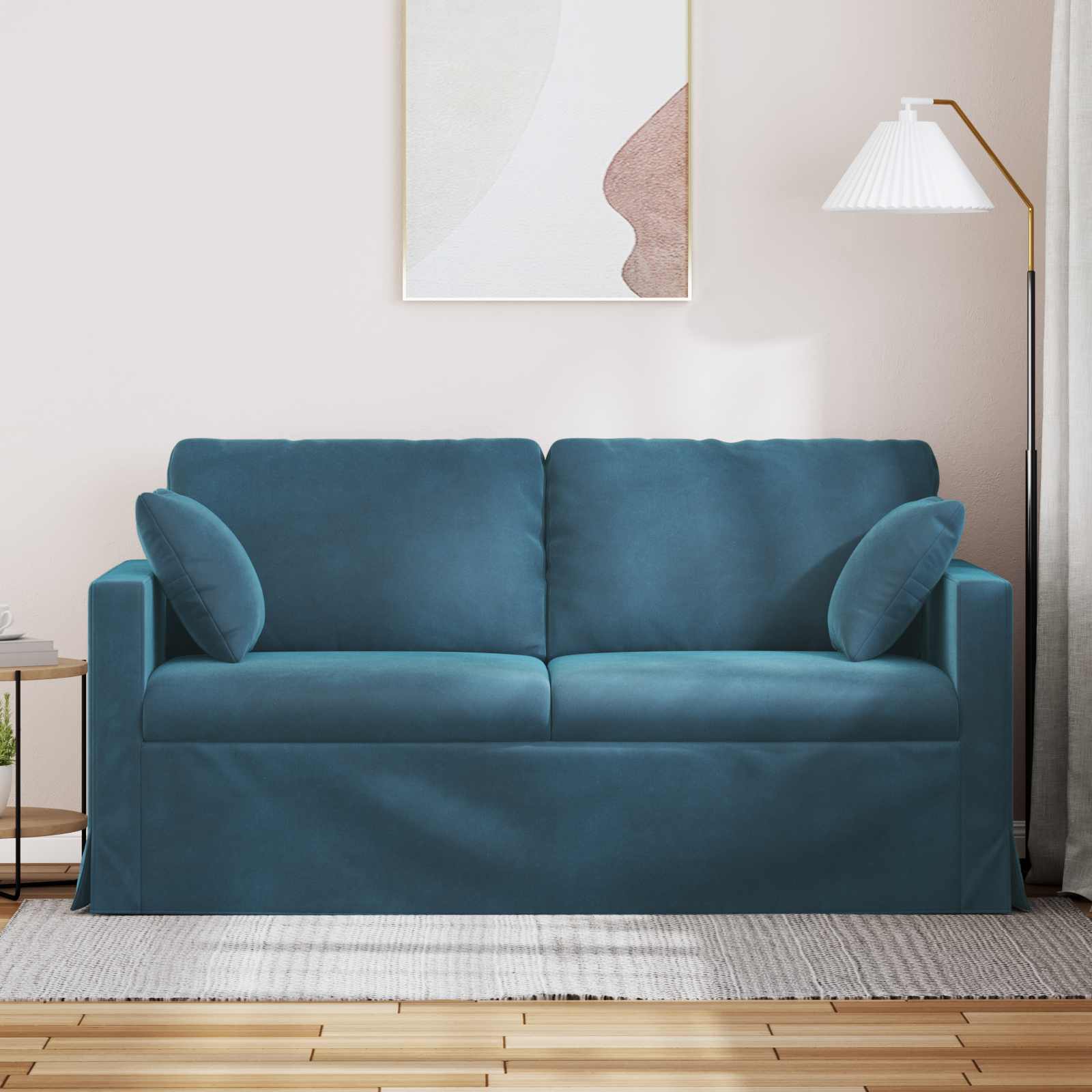Bank Blauw 158 x 78 x 80 cm Fluweel